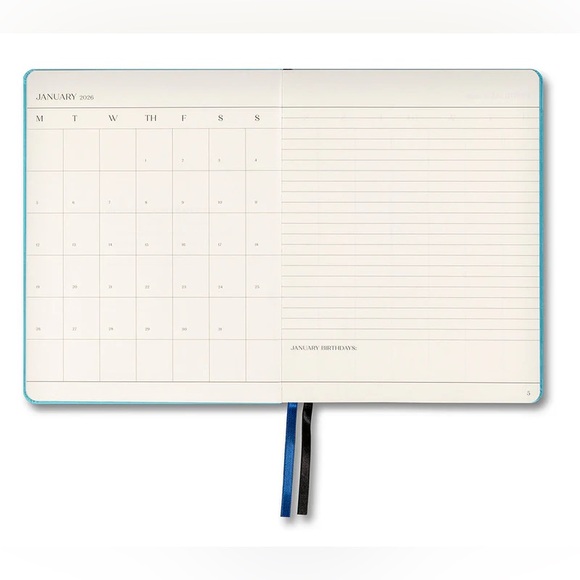 New Sofia Coppola Important Flowers 2026 Monthly Weekly Planner w/signature card - Picture 5 of 12